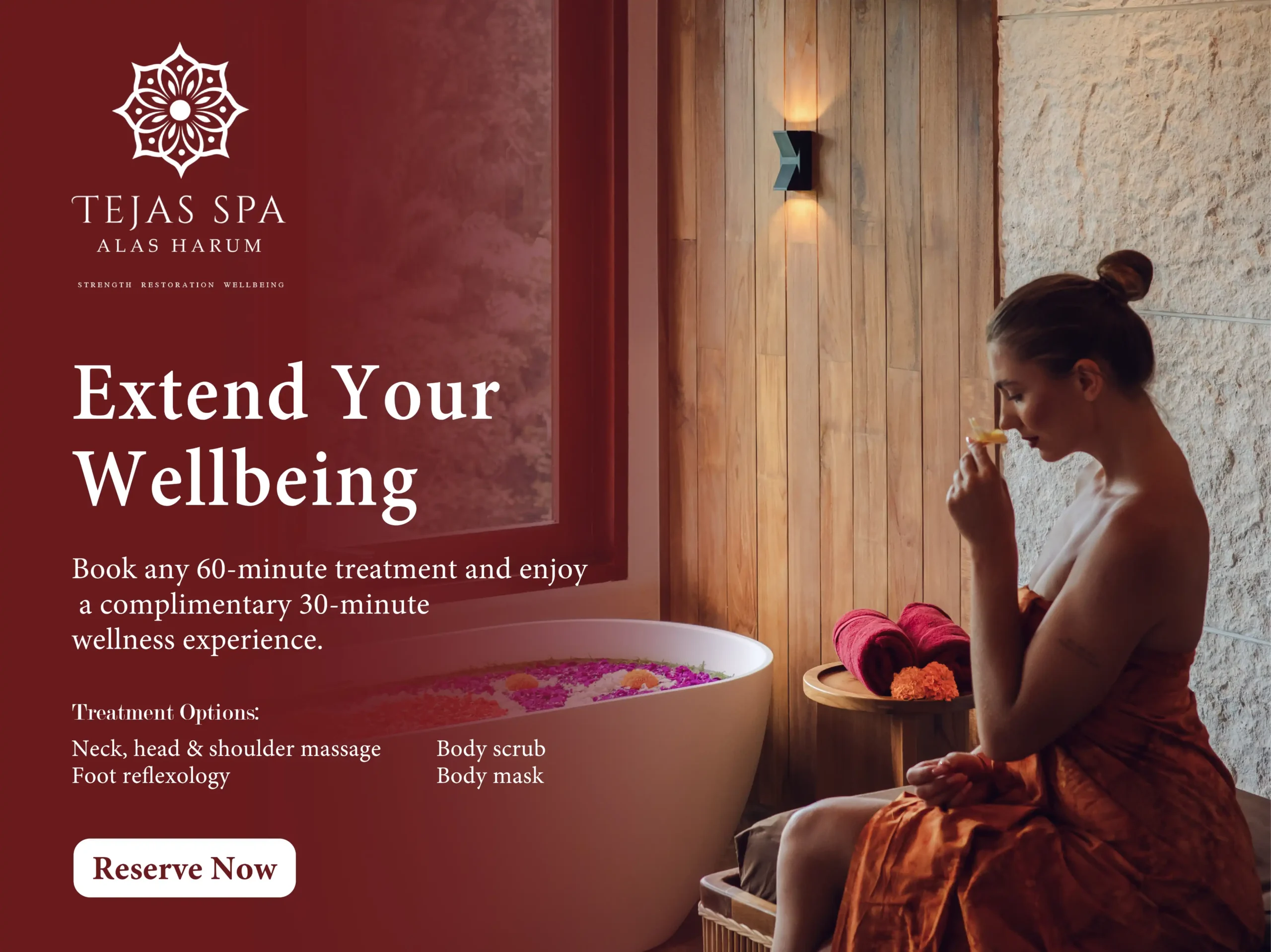 Pop Up Tejas Spa Alas Harum
